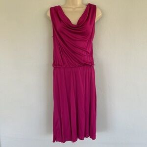 Elegant Pink Sleeveless Dress